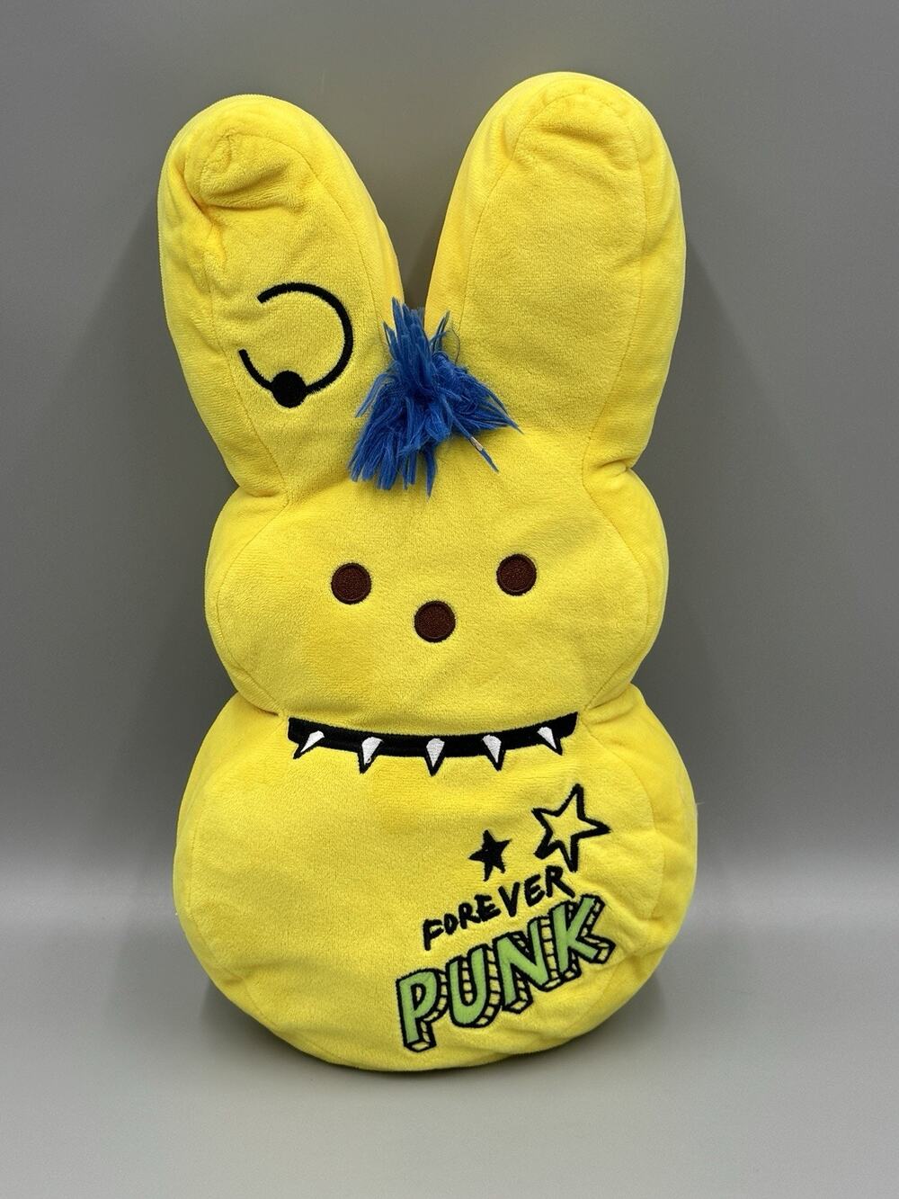 Peeps Forever Punk Plush 15” Stuffed Animal Just Born Spiked Hair